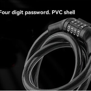 Black Combination Lock Cable